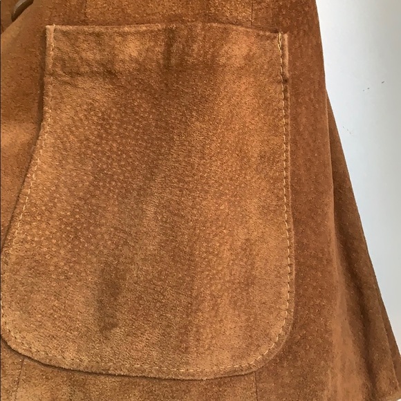 Vintage Suede Leather Blazer Jacket - Picture 8 of 15